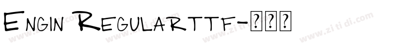Engin Regularttf字体转换